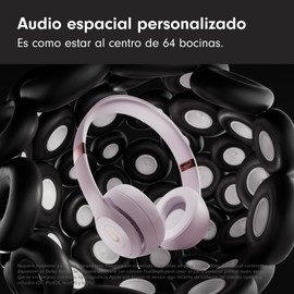 Beats Solo 4 - Audífonos on-Ear inalámbricos Bluetooth, Acústica rediseñada, diseño ergonómico Ultraligero, compatibilidad con Apple y Android, micrófono Integrado, hasta 50h de batería - Rosa Nube