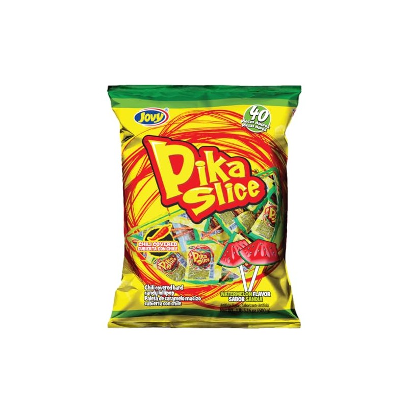 Jovy Pika Slice Watermelon Chili Lollipops – Unique Sweet and