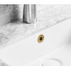 BWE Gold Bathroom Sink Basin Trim Overflow Cover Brass Insert