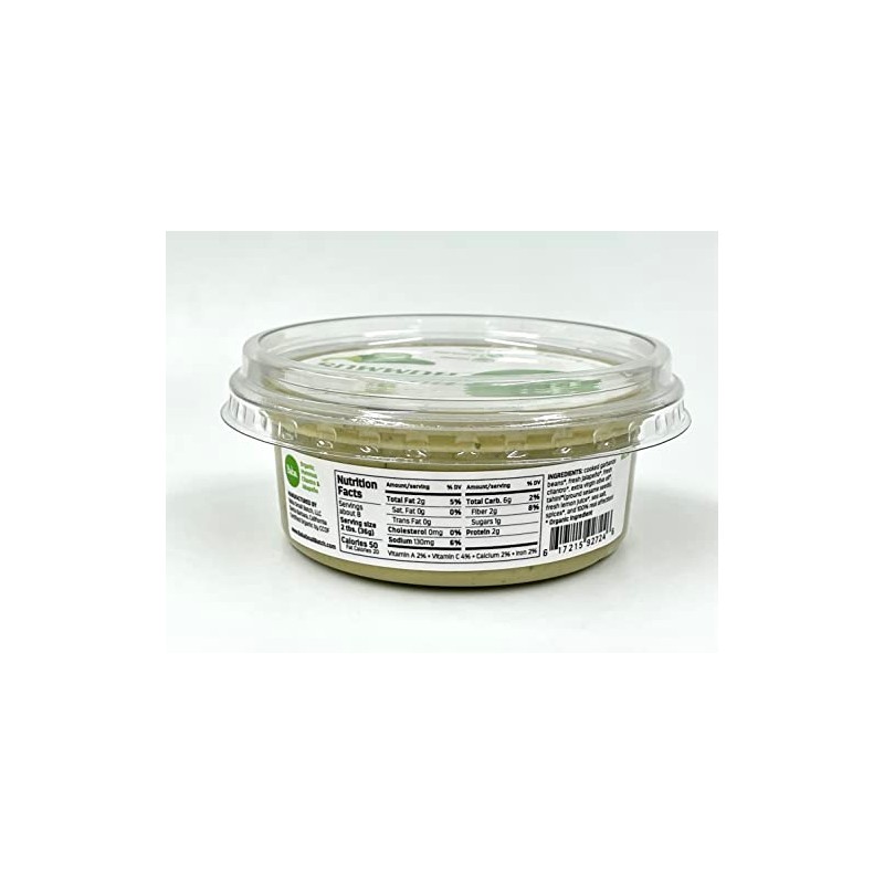 Baba Organic Hummus (8 oz) - USDA Organic, Gluten Free,