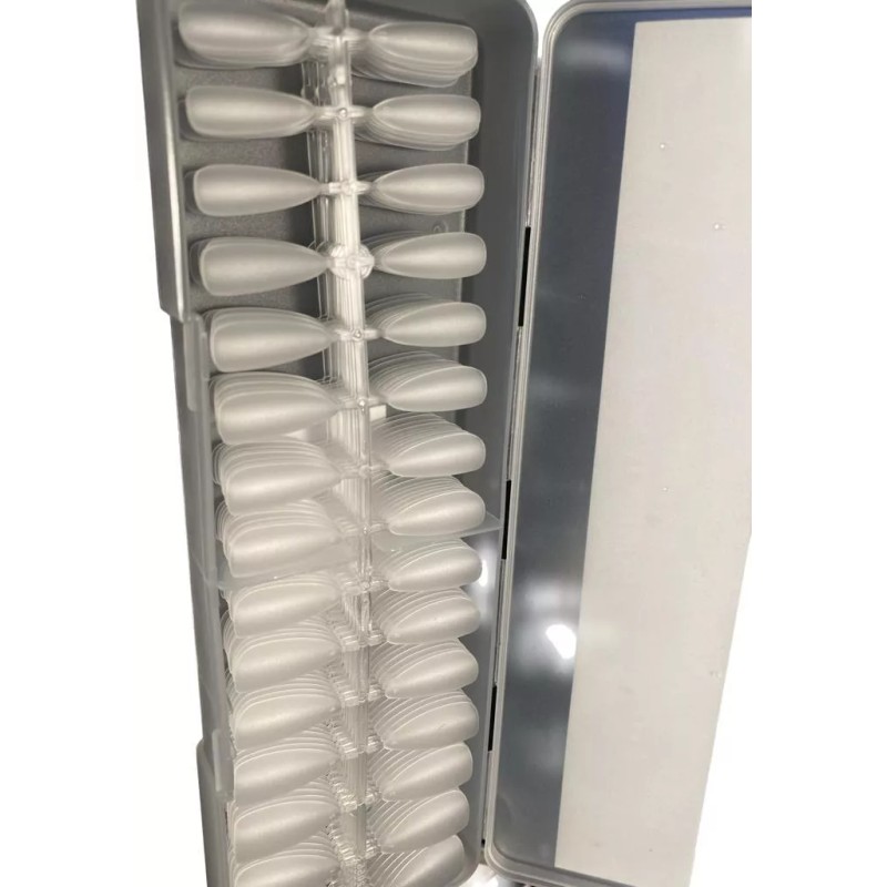 Zeiry nails Tips Matte Almendra Corto Press On Kalanzi 300pz