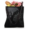 3D World Map Tote Bag