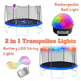 Neisouf 2 in 1 Battery Trampoline Lights