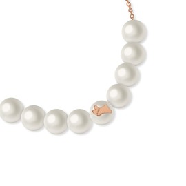 RADLEY Ladies Pearl Road 18ct Rose Gold Plated Jumping Dog Bracelet RYJ3322S
