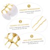 Vaguelly 2pcs U Shaped Hairpins Stylish Bride Hair Accessories Elegant