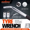 3Pc Wheel Wrench Set Extendable Socket Car Nut Bolt Replace