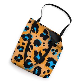 Orange Cheetah Pattern / Leopard Print / 1980s Vintage Style Tote Bag