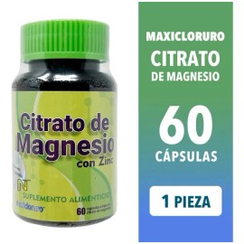 Citrato De Magnesio Con Zinc (60 Caps) Maxicloruro                                                                                                    