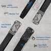 Itiezy Men’s Belt Automatic Ratchet, 35 mm Wide, Leather -