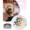 JIPUKE 12Pcs Hair Combs Slides Hair Side Combs Plastic French