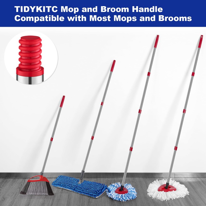 TIDYKITC Mop Replacement Handle Compatible with Ocedar Mop Head and