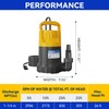 Acquaer 1/2HP Sump Pump, 2906GPH Submersible Water Pump for Water