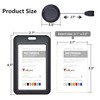 Teskyer 3 Pack Badge Holder with Retractable Clip, Heavy Duty