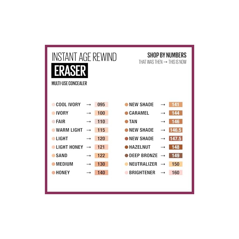 Maybelline Instant Age Rewind Eraser - Corrector multiusos para tratamiento