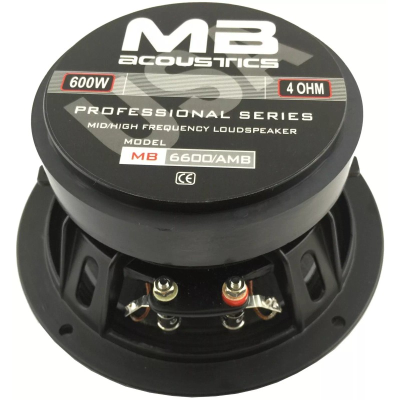 MB Acoustics 2 speakers 6.5” MB Acoustics Midrange Aluminum Bullet