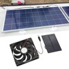 Outdoor Solar Panel Fan Kit Monocrystalline Silicon for Caravans Campers