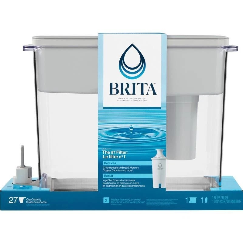 Brita Large Ultramax 27 Cup Grey Water Dispenser Cuts Out