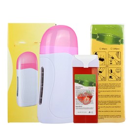 3 in 1 Hair Removal Machine Wax Heater Cartridge Epilator Roll On Depilatory Heater Waxing Paper Mini Depilatory Wax Epilator Set