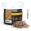 Bobibbi Deck Screws #10 x 3-1/2’’, T25 Star Torx Drive