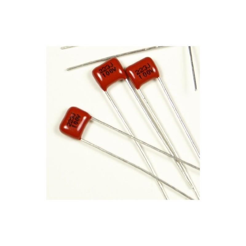 mLaval D65 3 Pairs 0.022uf 100v 223J Round Aluminum Plastic/Ceramic