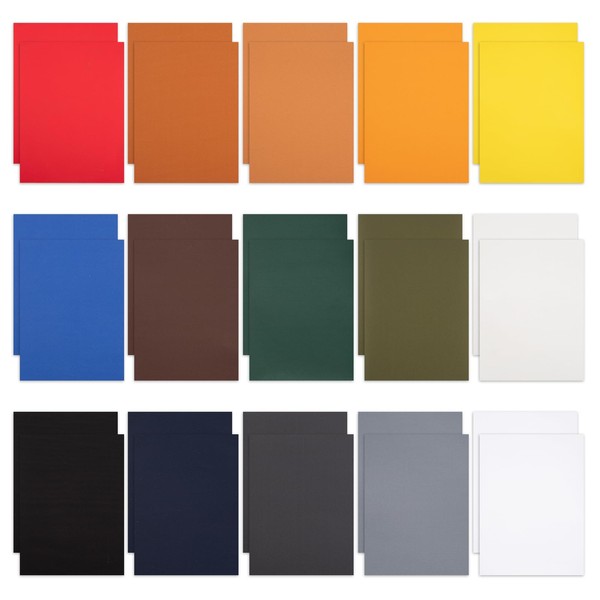 30 Pieces Colorful Nylon Repair Patches, 6x8 Inch Self-Adhesive Nylon