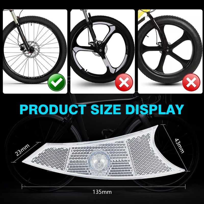 KaiDengZhe Bike Wheel Lights Rechargeable, 4 PCS Multicolor Bike Spoke