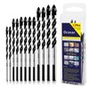 Ocasar 12Pcs Masonry Drill Bit Set and Concrete Drill Bit