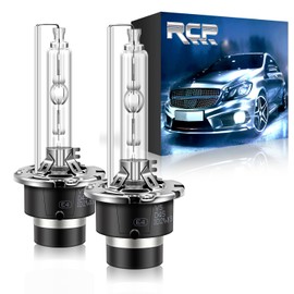 [Upgraded Version] RCP Headlight D4S HID Bulb, 6000K, Genuine Replacement, Compatible with Vehicle Inspections, HID D4S, 35W, 12V, Brighter, More Stable, 2 Pack (D4S, 6000K)