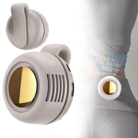 Portable Silent Mini Bladeless Electric Fan,Mini Whirlwind Fan for Waist Clip Fans,Rechargeable HandsFree Clip on Fan for shirt for Shirt,Suitable for Outdoor &Travel & Office(White)