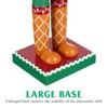 CLISPEED Christmas Wooden Nutcracker Doll Decor: Gingerbread Man Adorn Nutcracker