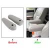 Priprilod 2pcs Gray Leather Seat Replacement Armrest Cover Compatible with