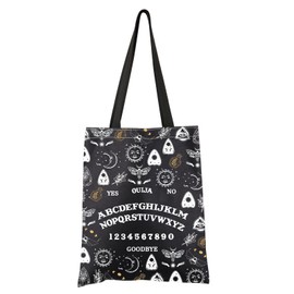 FEELMEM Ouija Gamer Gift Spirit Ouija Board Tote Bag Witchy Gifts Witchcraft Lovers Shoulder Work Bag Oujia Inspirational Gift