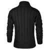 NITAGUT Men's Cardigans Long Sleeve Stand Collar Sweaters Button Down