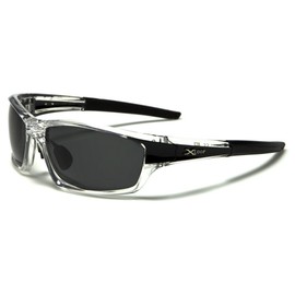 X LOOP Polarized 2 or 3 pair Translucent Sport Wrap (Black)