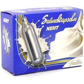 NEMT 10s N2O Cream Capsules Compatible with All Standard Cream Dispensers Cream Whipper Chargers Pack of 10