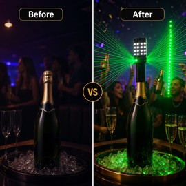 Rechargeable LED Strobe Baton for Party Decor – Aluminum Flashing Light Stick for Bars, Clubs & Events