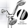 Hotel Spa 30-Setting Ultra-Luxury Spiral 3-Way Combo with Pause Switch/Chrome
