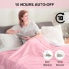 YANYEA Electric Heated Throw Blanket Sherpa 62"x84" Pink Machine Washable