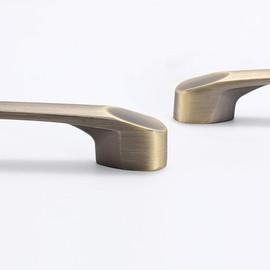 Zinc Alloy Antique Bronze Handle Pulls, Retro Door Pulls Cabinet Handle Pulls Cupboard Pulls, Wardrobe Handles Drawer Handles,64mm, 2 PCS