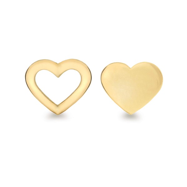 Carissima Gold Women's 9ct Yellow Gold Cut Out Heart and