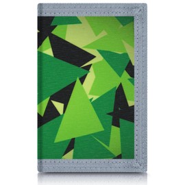 Leehoom Kids Wallet for Boys, RFID Trifold Canvas Outdoor Sports Wallet for Kids,Kids Festivals gifts,Birthday Gifts Wallet - Triangle GB