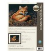 Dimensions Sunlit Fox Counted Cross Stitch Kit, 14 Count Black