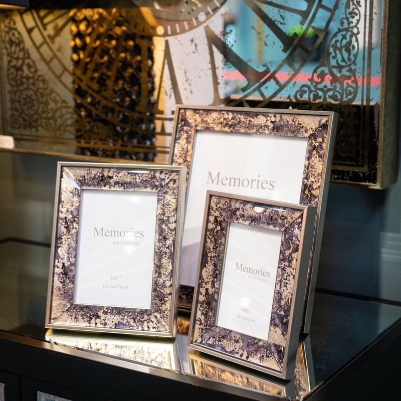 Hill 1975 Bronze Foil Metallic 5X7 Frame, WOOD, Mixed, 2