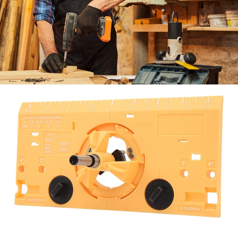 35mm Hinge Boring Jig Woodworking Hinge Hole Drilling Guide Locator