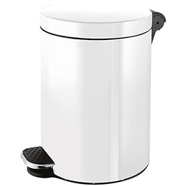 The Knight HELIT H2404005 Silver Ion Tretabfallbehälter White