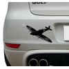 Spitfire Silhouette Vinyl Decal Sticker 6 inch Wide (Black)