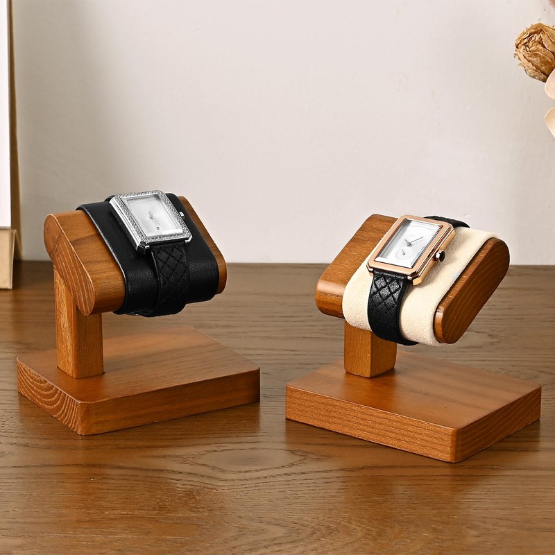 Oirlv SM21403 Wooden Wristwatch Stand, For 1 Stand, Luxury, Stylish,