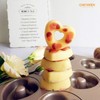 CHEFMADE - Molde de donut para pasteles, 6 cavidades antiadherentes