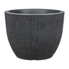 Scheurich Barceo 30 Round Planter/Planter/Planter - Stony Black - Made