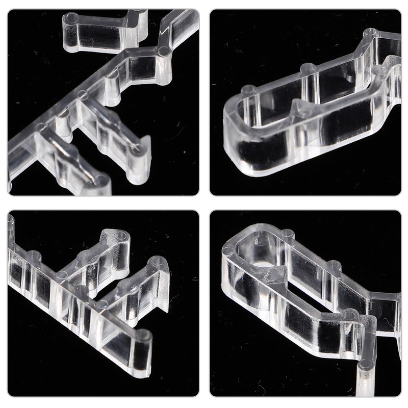 NOLITOY 12pcs Clear Hidden Valance Clips for Window Blinds Blind